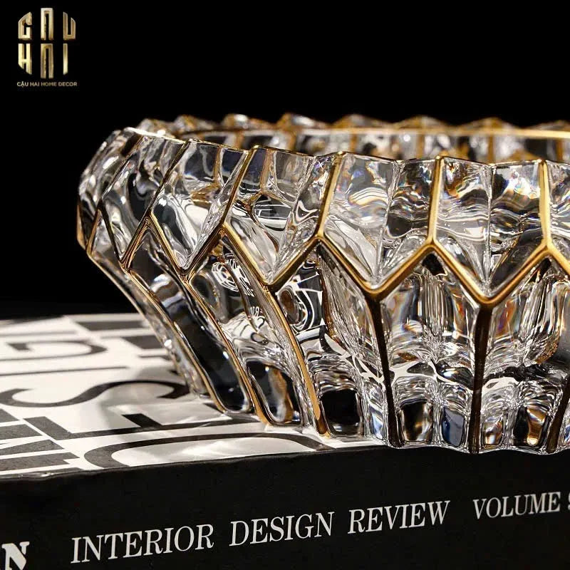 Gạt Tàn Crystal Regal Ashtray-Gạt Tàn-CẬU HAI HOME DECOR