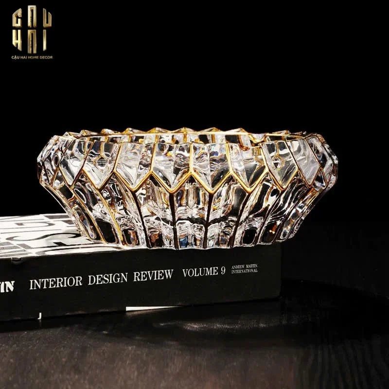 Gạt Tàn Crystal Regal Ashtray-Gạt Tàn-CẬU HAI HOME DECOR