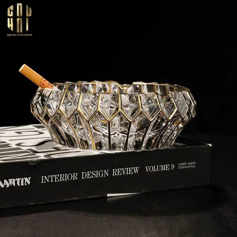 Gạt Tàn Crystal Regal Ashtray-Gạt Tàn-CẬU HAI HOME DECOR