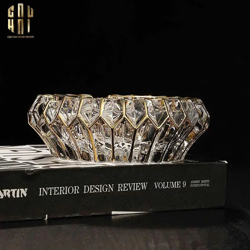 Gạt Tàn Crystal Regal Ashtray-Gạt Tàn-CẬU HAI HOME DECOR
