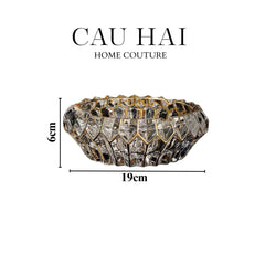Gạt Tàn Crystal Regal Ashtray-Gạt Tàn-CẬU HAI HOME DECOR