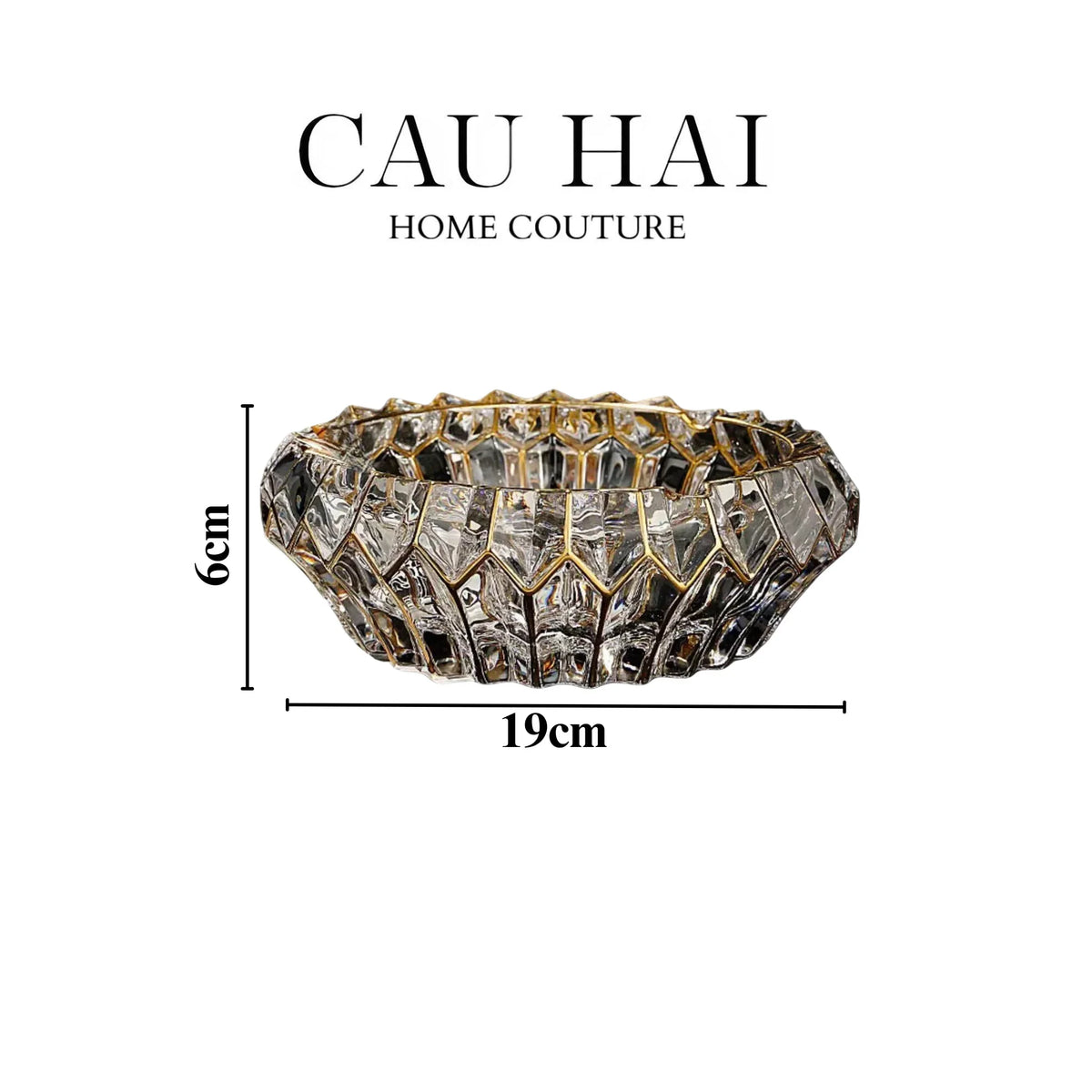 Gạt Tàn Crystal Regal Ashtray-Gạt Tàn-Đối tác tại Trung Quốc theo từng đơn đặt hàng-CẬU HAI HOME DECOR