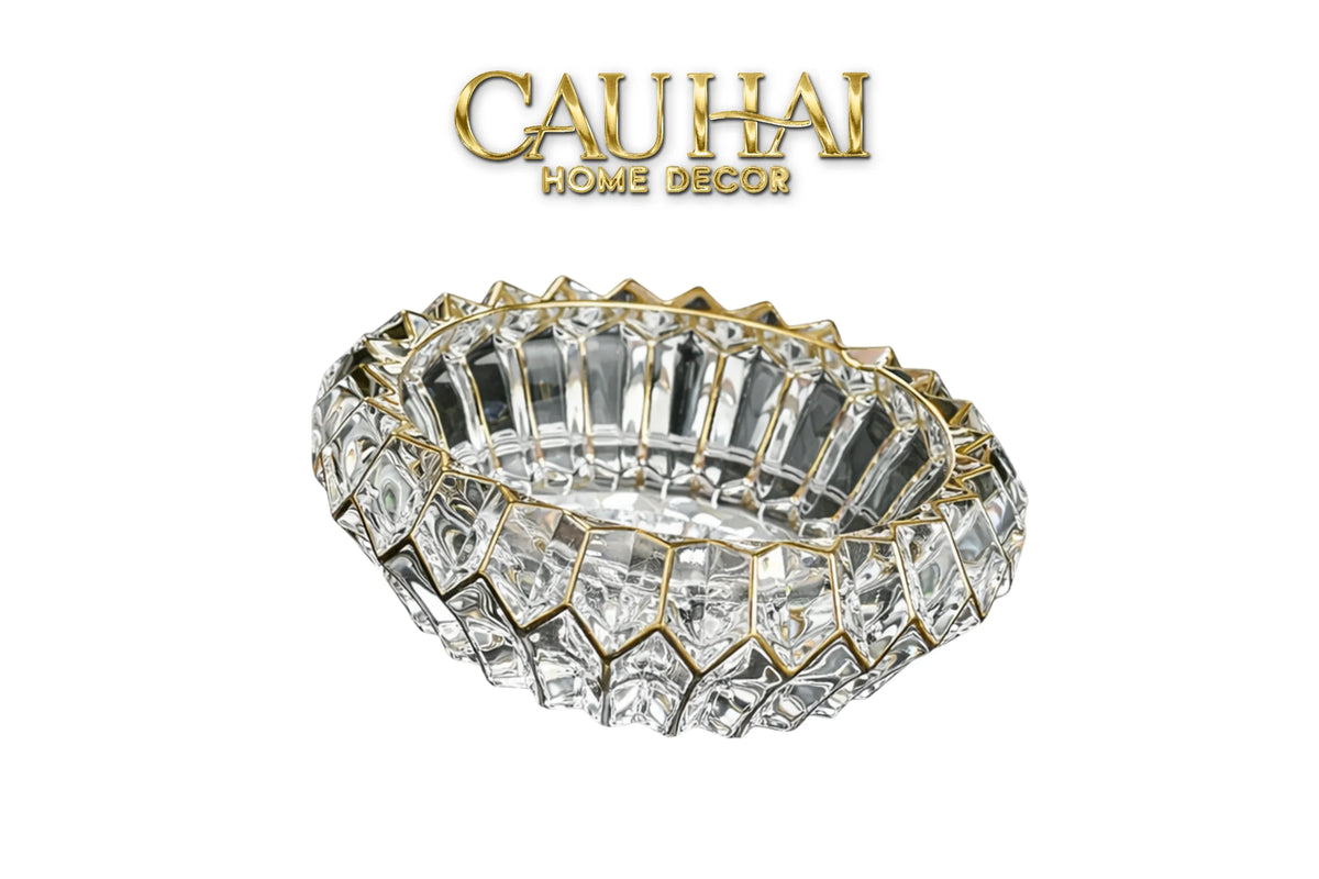 Gạt Tàn Crystal Regal Ashtray-Gạt Tàn-Đối tác tại Trung Quốc theo từng đơn đặt hàng-CẬU HAI HOME DECOR
