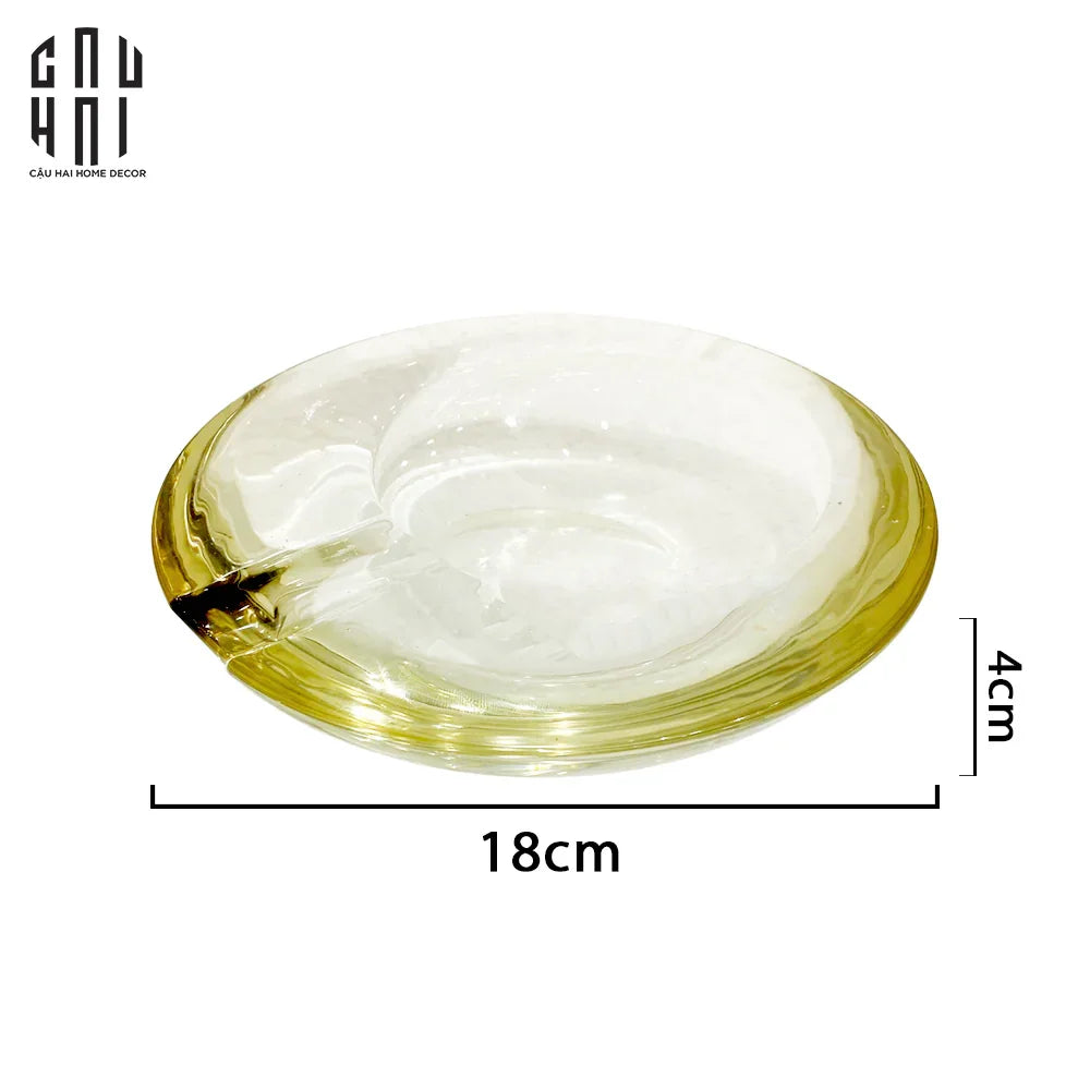 Gạt Tàn Pha Lê Astral Helion-O Saturn Cristalleries Ashtray 18-Gạt Tàn-CẬU HAI HOME DECOR