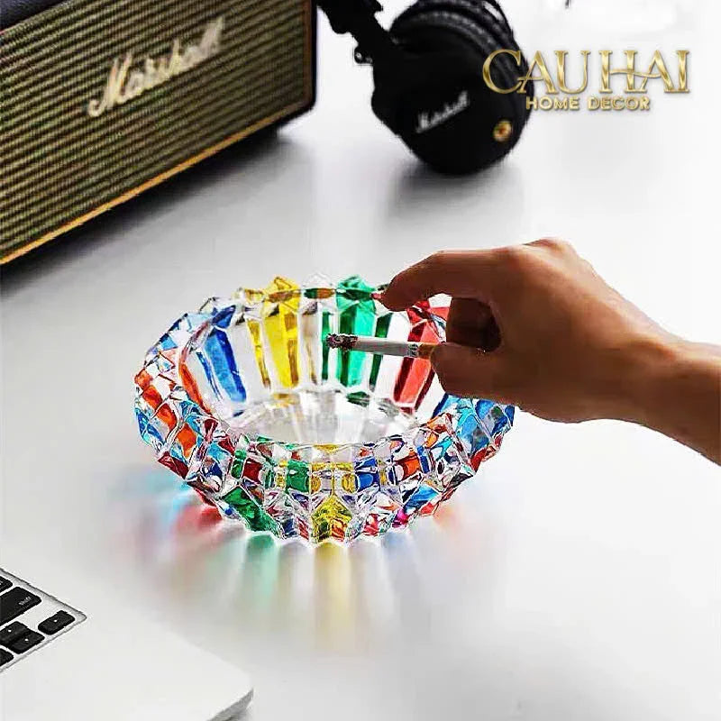 Gạt Tàn Pha Lê Cendrier Multicolor-Gạt Tàn-CẬU HAI HOME DECOR