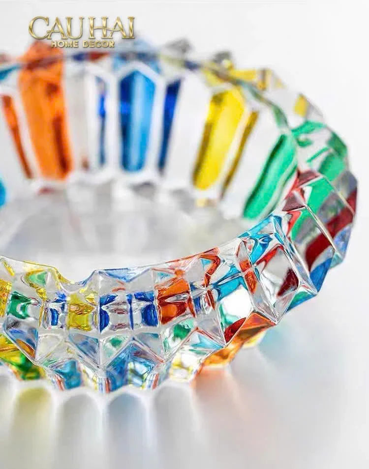 Gạt Tàn Pha Lê Cendrier Multicolor-Gạt Tàn-CẬU HAI HOME DECOR