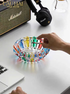 Gạt Tàn Pha Lê Cendrier Multicolor-Gạt Tàn-CẬU HAI HOME DECOR