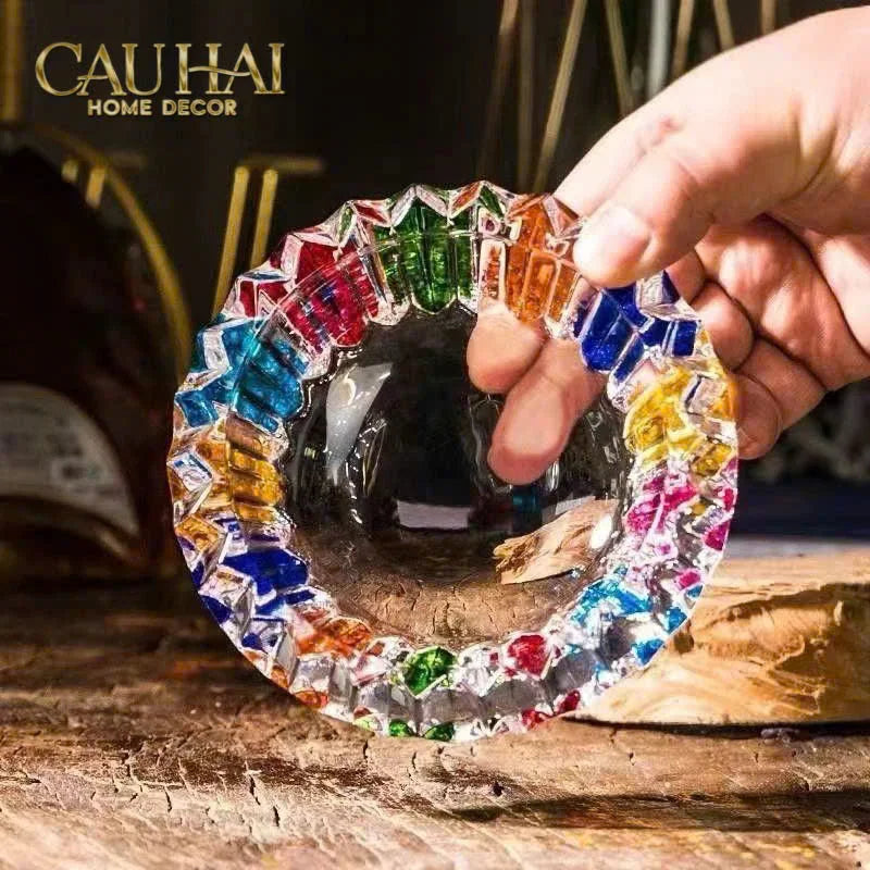 Gạt Tàn Pha Lê Cendrier Multicolor-Gạt Tàn-CẬU HAI HOME DECOR