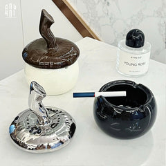 Gạt Tàn Silver Hazelnut-Gạt Tàn-CẬU HAI HOME DECOR