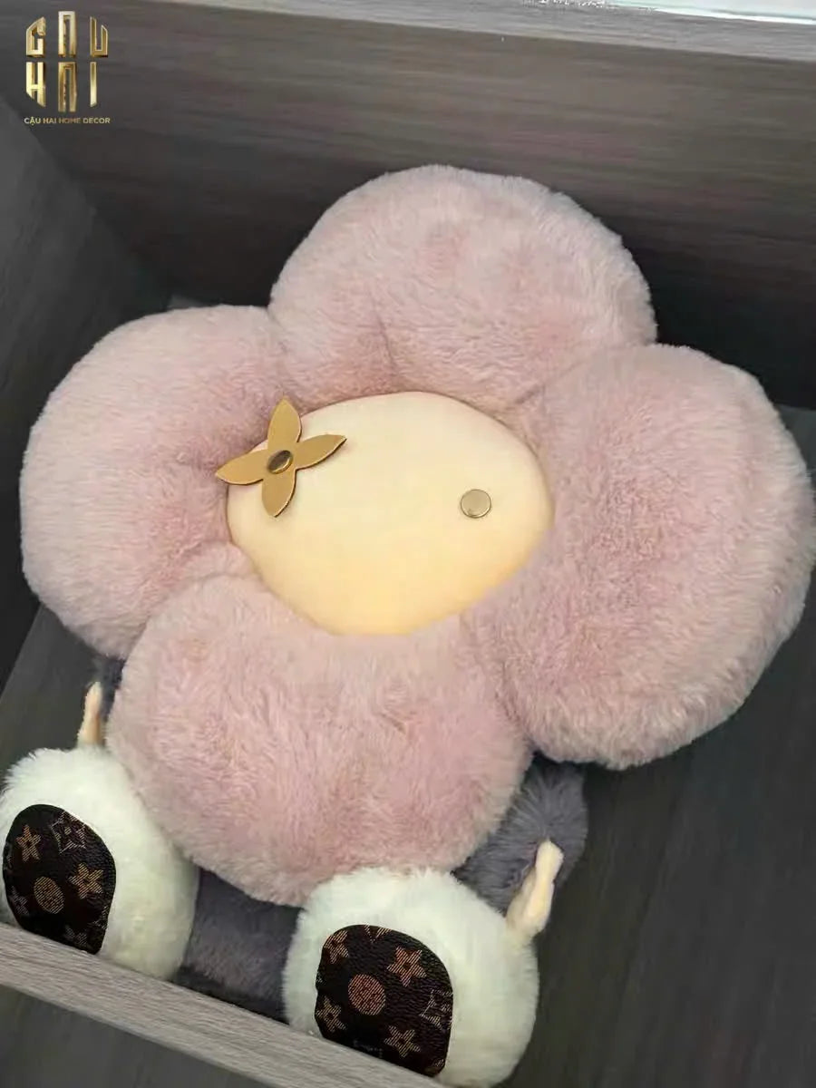 Gấu Bông Vivienne Pink Pastel Louis.V Size 37-CẬU HAI HOME DECOR