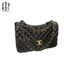 Giỏ Cắm Hoa Composite Coco Classic Lady Bag Ss25-KHAY TRANG TRÍ-CẬU HAI HOME DECOR