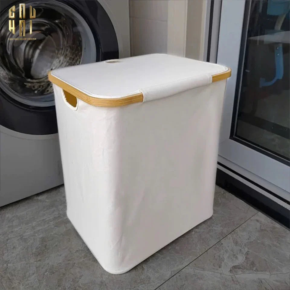 Giỏ Đựng Đồ Laundry Canvas 150L - Blanc-TRANH TREO TƯỜNG-CẬU HAI HOME DECOR
