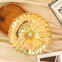 Gối Da Bóng Stunning Kelly - Gold-VỎ GỐI-CẬU HAI HOME DECOR