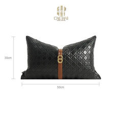 Gối Da D.O Cannage Belt Savoir 30X50-VỎ GỐI-CẬU HAI HOME DECOR