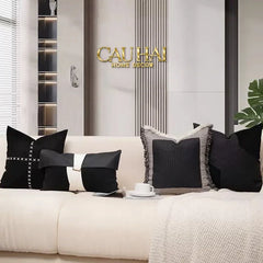 Gối Da Tweed Lux Leather Savoir Ensemble 30X50-VỎ GỐI-CẬU HAI HOME DECOR