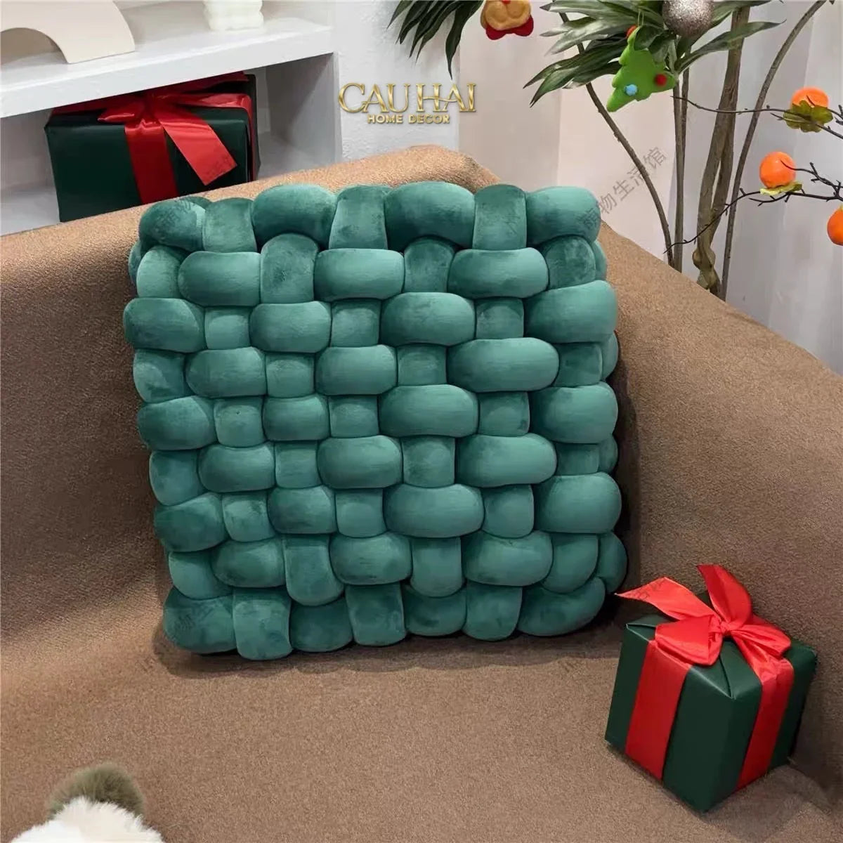 Gối Đan Sweet Meadow Biscuits-VỎ GỐI-CẬU HAI HOME DECOR