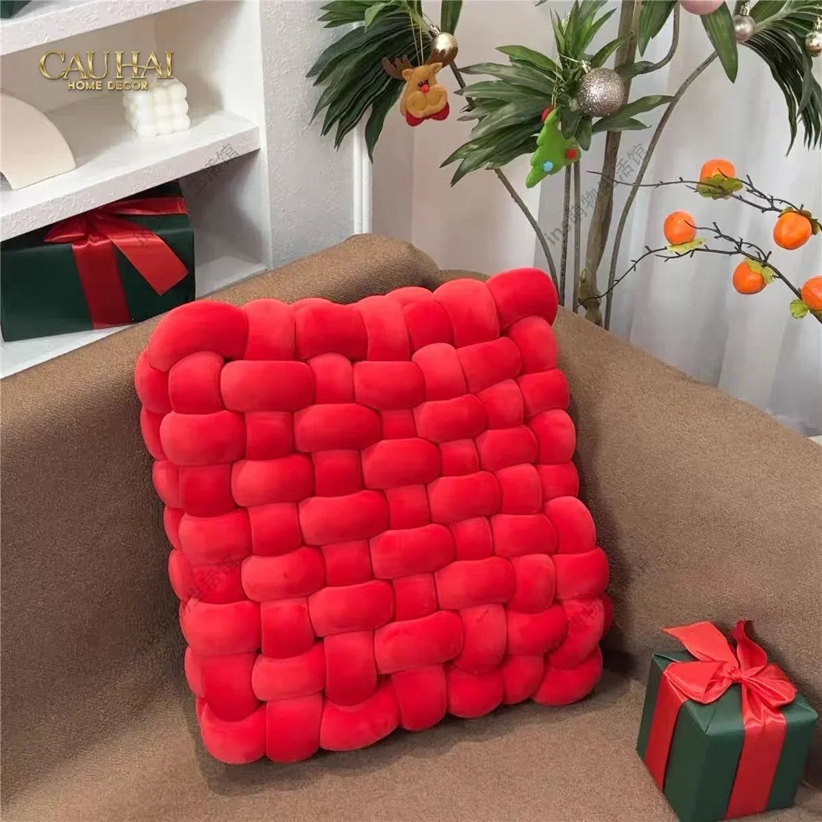 Gối Đan Sweet Meadow Biscuits-VỎ GỐI-CẬU HAI HOME DECOR