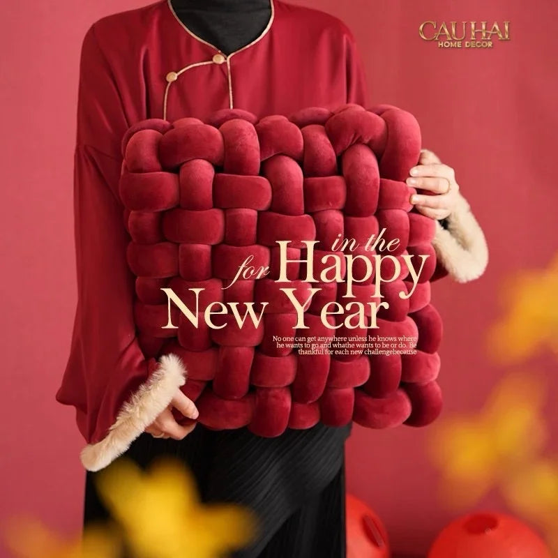Gối Đan Sweet Meadow Biscuits-VỎ GỐI-CẬU HAI HOME DECOR