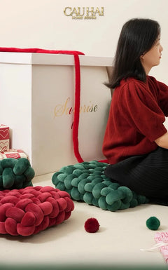 Gối Đan Sweet Meadow Biscuits-VỎ GỐI-CẬU HAI HOME DECOR
