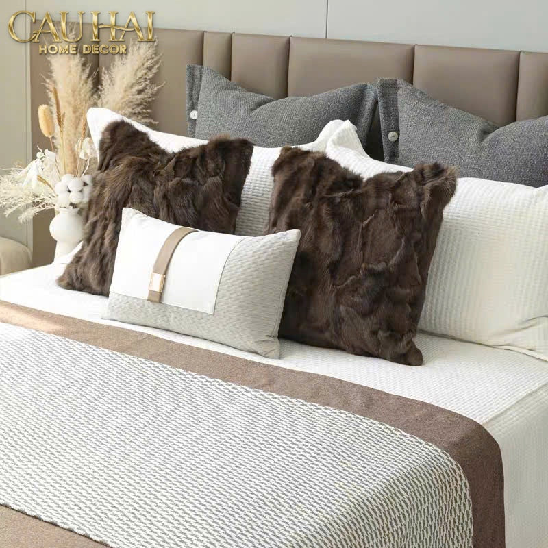 Gối Dệt Vân Équestre Boucle D’Or Greige 30*50-VỎ GỐI SOFA-CẬU HAI HOME DECOR-CẬU HAI HOME DECOR