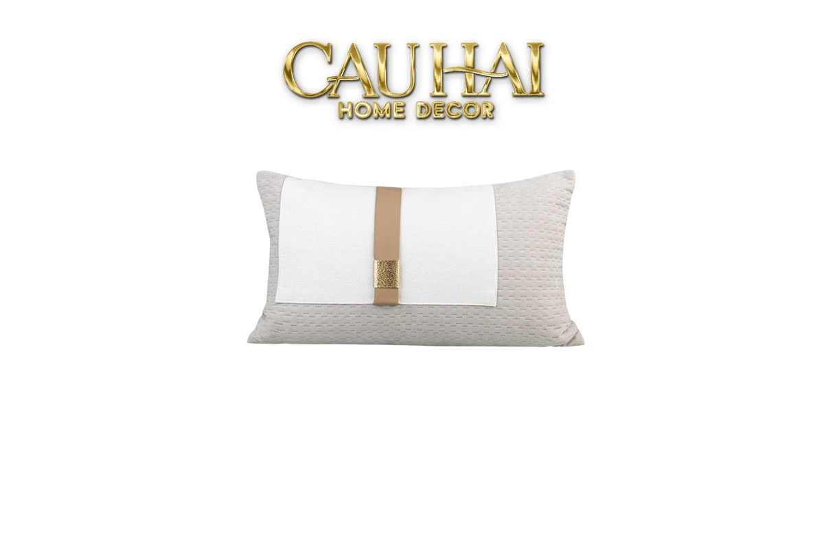 Gối Dệt Vân Équestre Boucle D’Or Greige 30*50-VỎ GỐI SOFA-CẬU HAI HOME DECOR-CẬU HAI HOME DECOR
