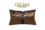 Gối Jacquard Galliano D’Or Bronze Leather 30X50-VỎ GỐI-CẬU HAI HOME DECOR