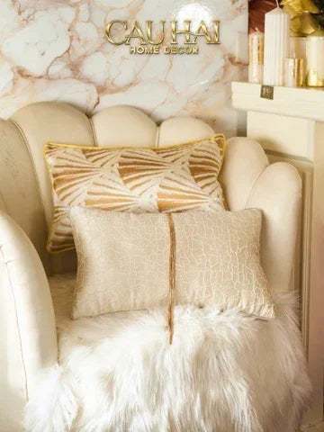 Gối Lụa Satin Glace Cracked Pearl 30X50-VỎ GỐI-CẬU HAI HOME DECOR