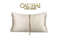 Gối Lụa Satin Glace Cracked Pearl 30X50-VỎ GỐI-CẬU HAI HOME DECOR