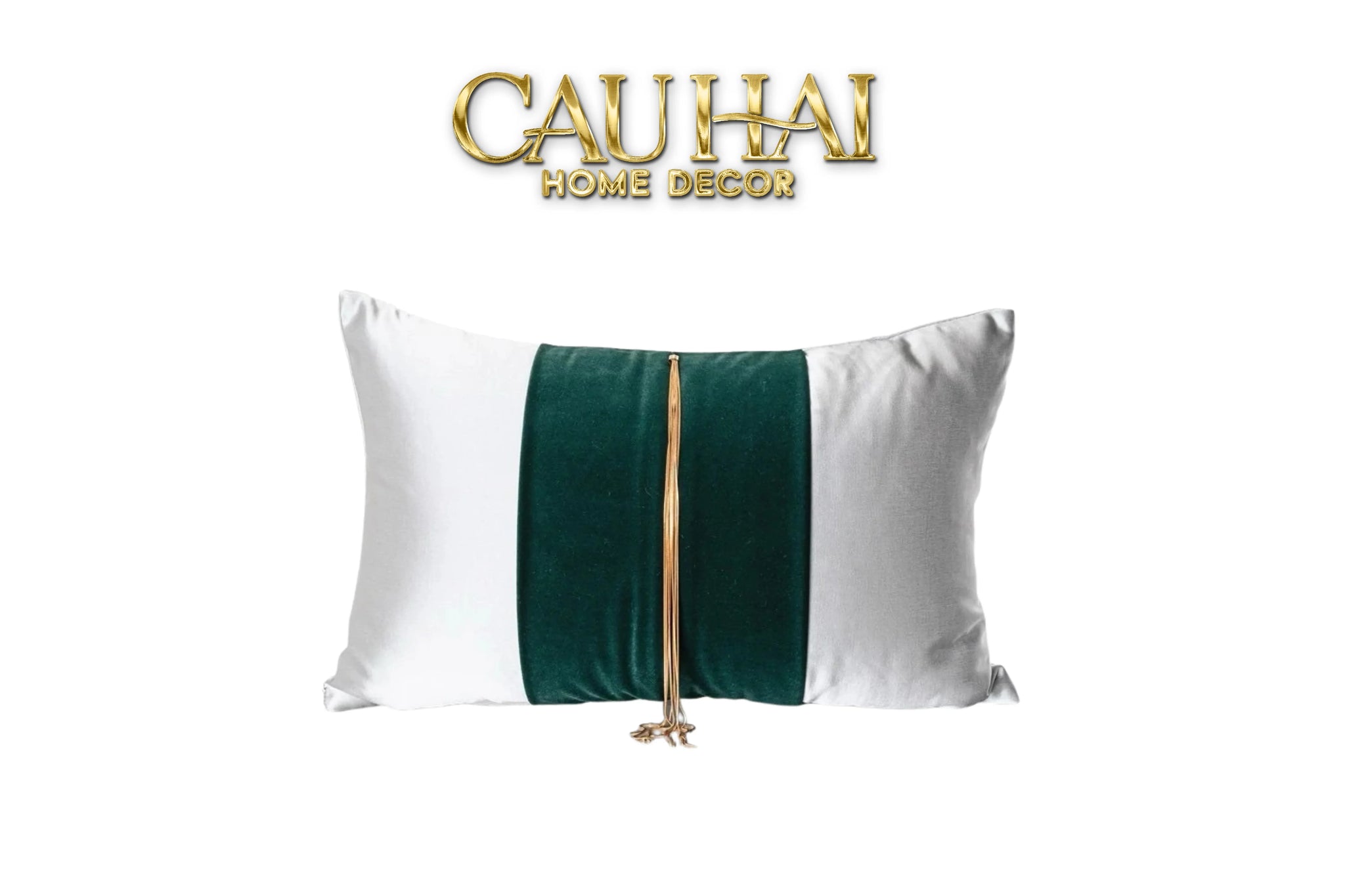 Gối Lụa Satin Vert Grace Jewel 30X50-VỎ GỐI-CẬU HAI HOME DECOR