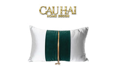 Gối Lụa Satin Vert Grace Jewel 30X50-CẬU HAI HOME DECOR