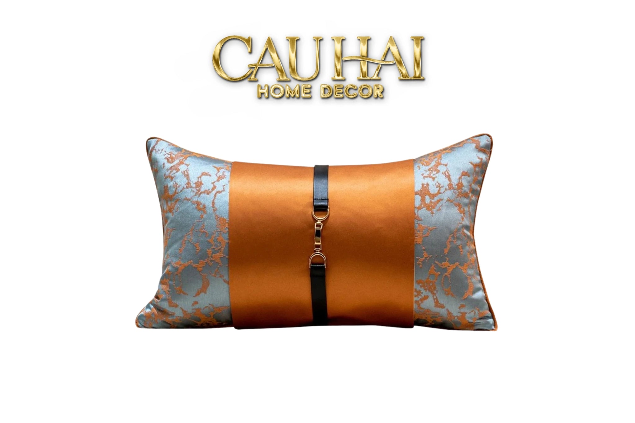 Gối Lụa Silk Scraft Oriental Héritage Mandarin Terra 30X50-VỎ GỐI-CẬU HAI HOME DECOR