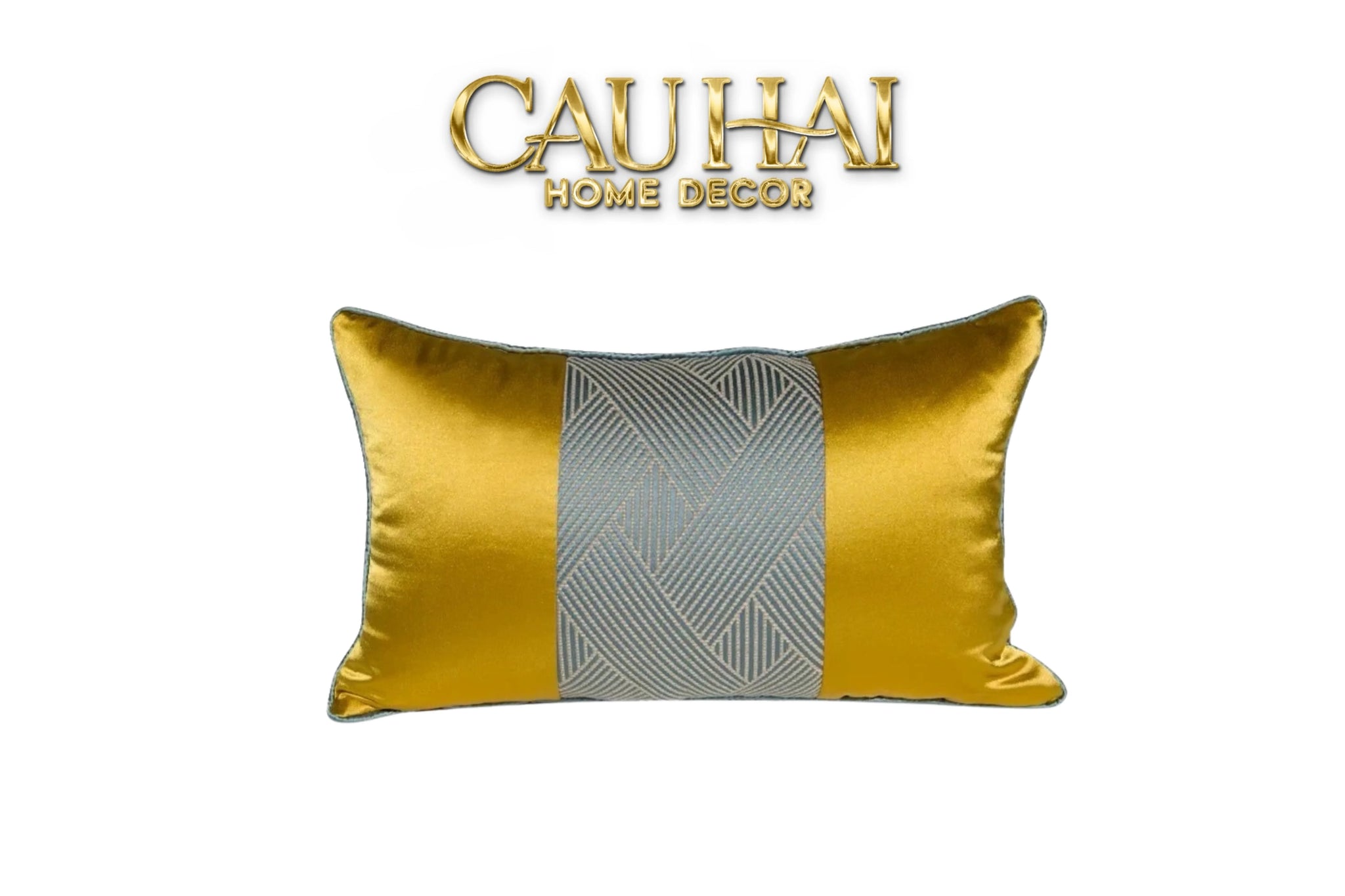 Gối Lụa Thêu Solar Weave 30X50-VỎ GỐI-CẬU HAI HOME DECOR