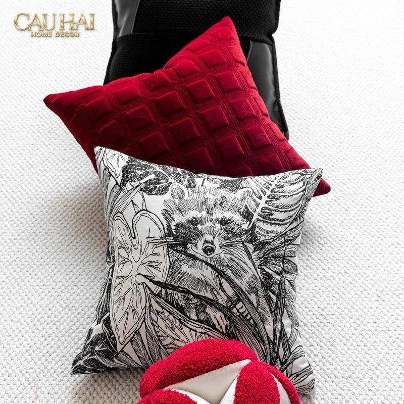 Gối Nhung Lux Velvet Crimson Peak 30X50-VỎ GỐI-CẬU HAI HOME DECOR