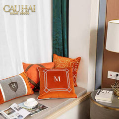 Gối Nhung Terra Heritage H Crest 30X50-CẬU HAI HOME DECOR