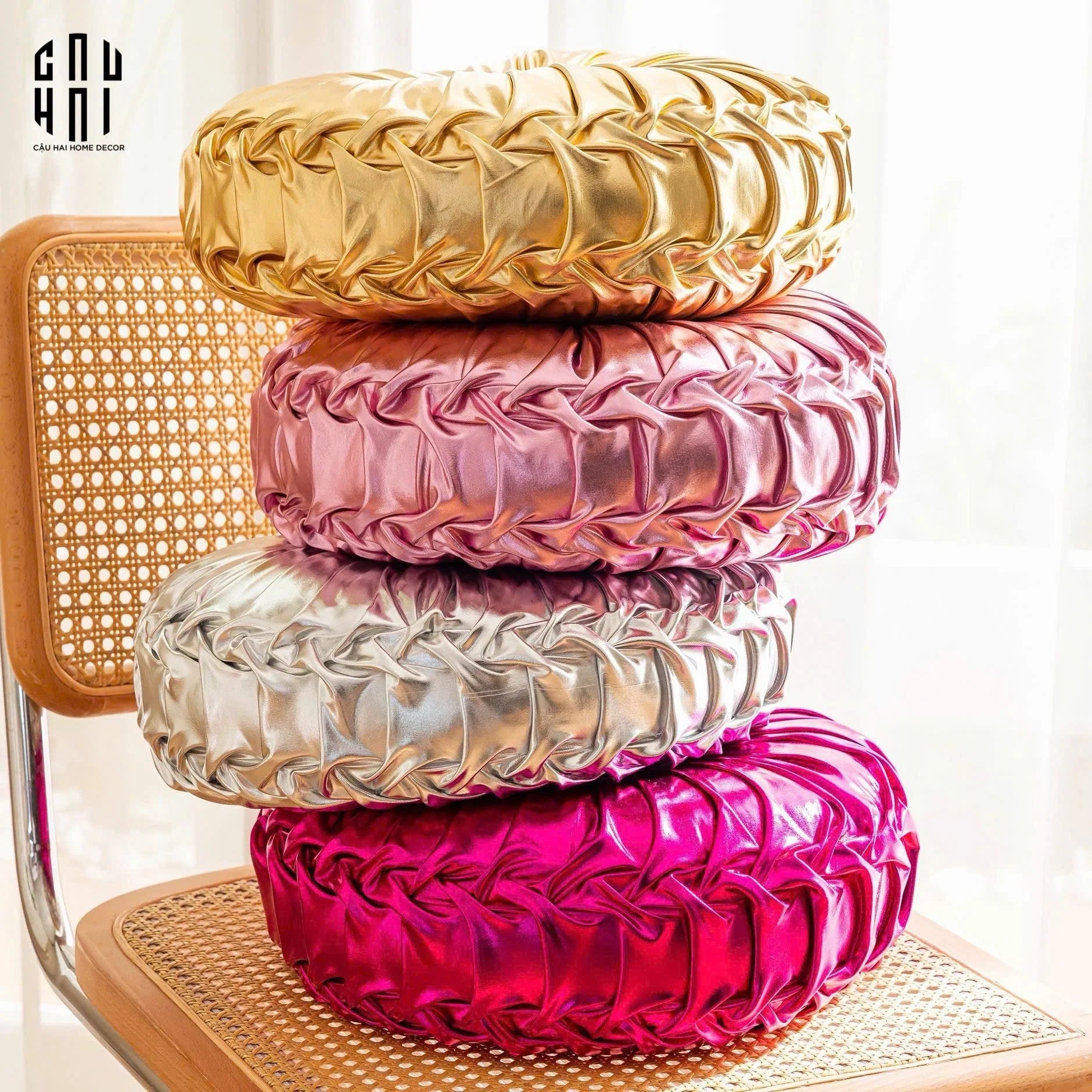 Gối Stunning Kelly - Silver-VỎ GỐI-CẬU HAI HOME DECOR