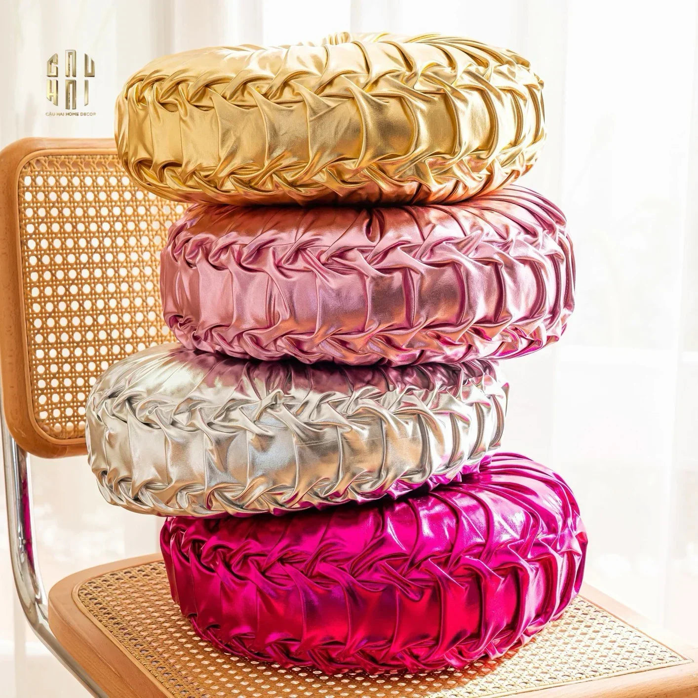 Gối Stunning Kelly - Silver-VỎ GỐI-CẬU HAI HOME DECOR