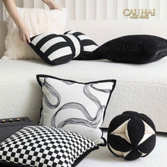 Gối Tròn Reflection Ball-VỎ GỐI-CẬU HAI HOME DECOR