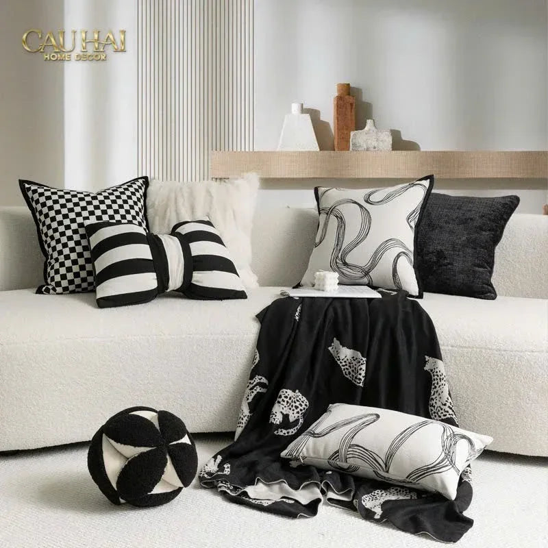 Gối Tròn Reflection Ball-VỎ GỐI-CẬU HAI HOME DECOR