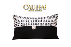 Gối Velvet Tweed Camélia Mystique 30X50-CẬU HAI HOME DECOR