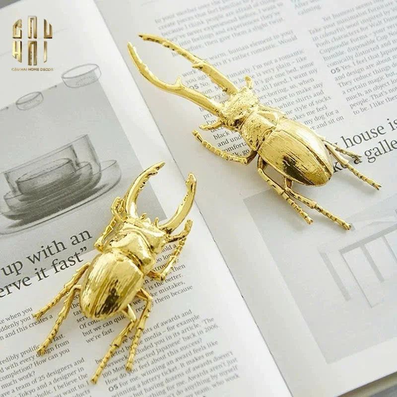 Golden Rhinoceros Beetle-TƯỢNG TRANG TRÍ-CẬU HAI HOME DECOR