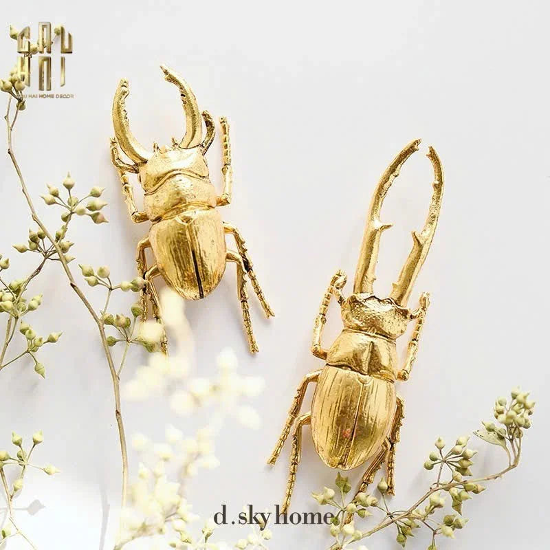 Golden Rhinoceros Beetle-TƯỢNG TRANG TRÍ-CẬU HAI HOME DECOR