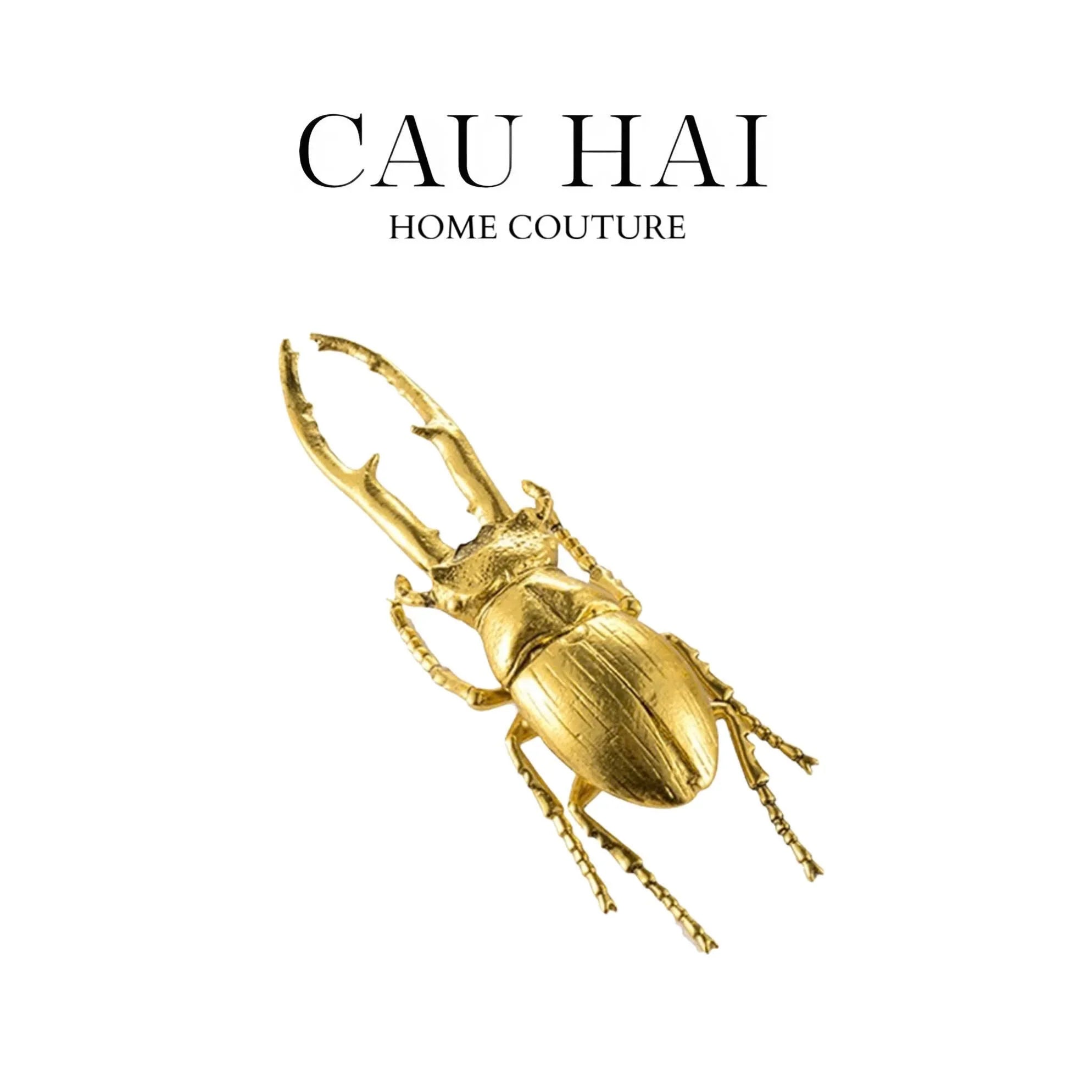 Golden Rhinoceros Beetle-TƯỢNG TRANG TRÍ-CẬU HAI HOME DECOR