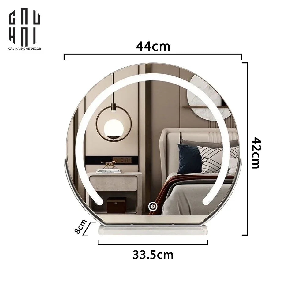 Gương Trang Điểm Đá Marble Super Shining Ss25-GƯƠNG TRANG ĐIỂM-CẬU HAI HOME DECOR