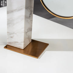 Gương Trang Điểm Để Bàn Marble Golden Mirror Ss22-GƯƠNG TRANG ĐIỂM-CẬU HAI HOME DECOR