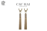 Haute Folie - Cột Màn Đôi Cannage Beige Tassel Curtain Tieback 90Cm-RÈM & MÀN CHE-CẬU HAI HOME DECOR