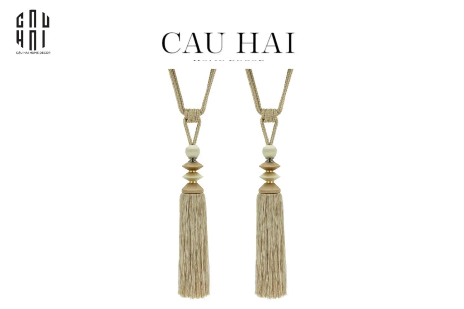Haute Folie - Cột Màn Đôi Lantern D'Or Tassel Curtain Tieback - 91Cm-RÈM & MÀN CHE-CẬU HAI HOME DECOR