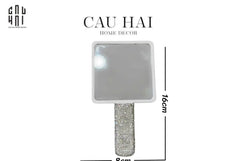 Haute Folie - Gương Cầm Tay Diamond Bling Bling-GƯƠNG TRANG ĐIỂM-CẬU HAI HOME DECOR
