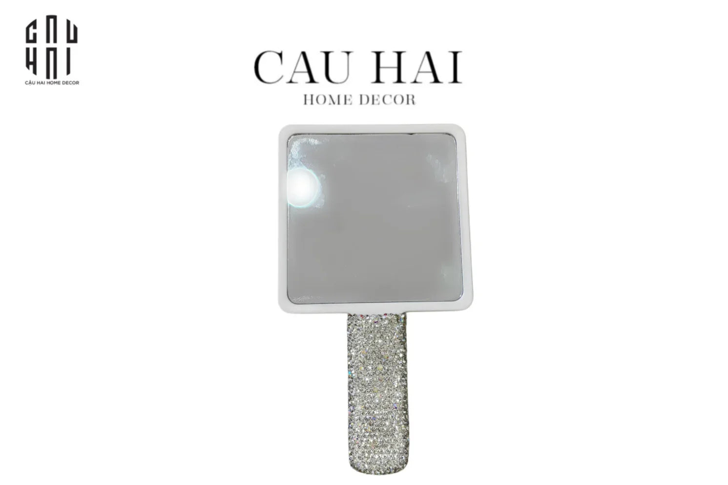 Haute Folie - Gương Cầm Tay Diamond Bling Bling-GƯƠNG TRANG ĐIỂM-CẬU HAI HOME DECOR