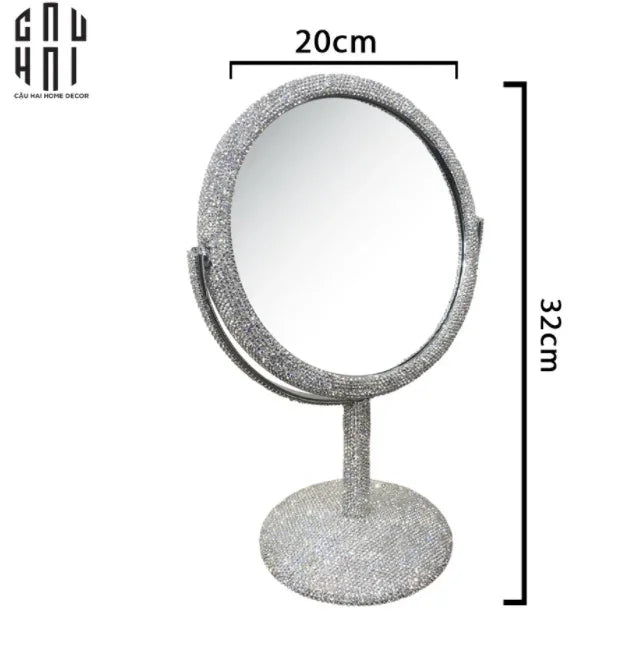 Haute Folie - Gương Trang Điểm Diamond Bling Bling-GƯƠNG TRANG ĐIỂM-CẬU HAI HOME DECOR