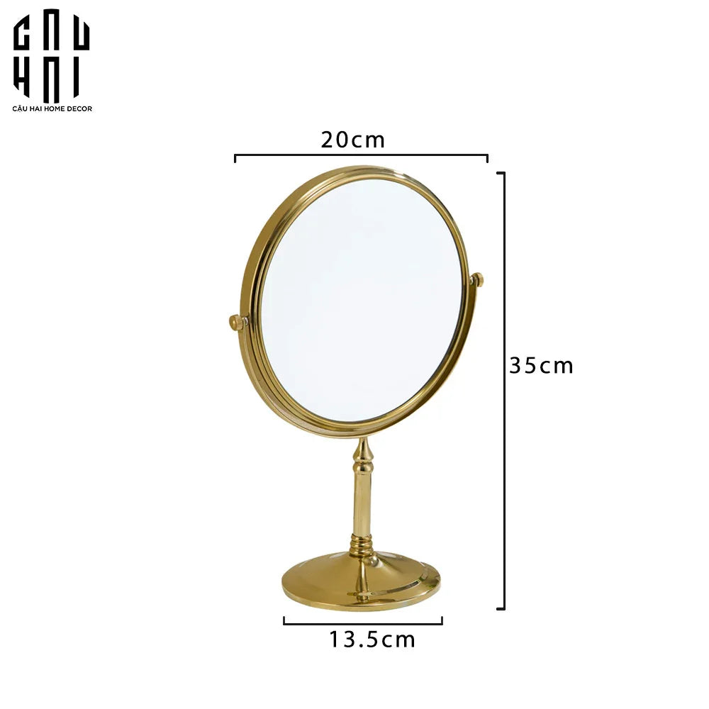 Haute Folie - Gương Trang Điểm Golden Rosá Fw25-GƯƠNG TRANG ĐIỂM-CẬU HAI HOME DECOR